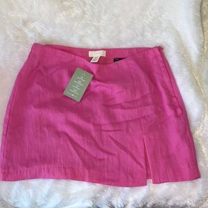 NWT retro y2 k side slit mini skirt